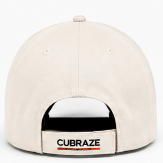 Cubraze Premium Black & Cream Embroidered Baseball Cap