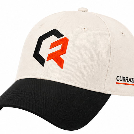 Cubraze Premium Black & Cream Embroidered Baseball Cap