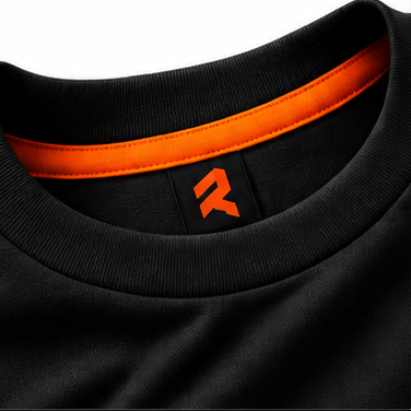 CUBRAZE Black & Orange Gaming Esports T-Shirt – Premium Sports Jersey