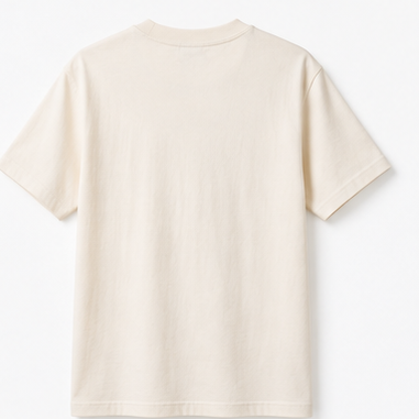 Cubraze Classic Logo Oversized T-Shirt – Cream White